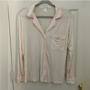 Eberjey Pink Heart Gisele Pajamas - Size Small